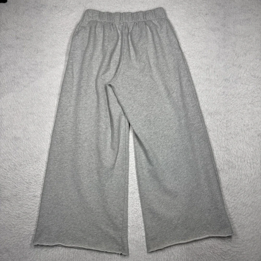 Aerie Sweatpants Gray Wide Leg Cotton Lounge Pants Sweats Women's Size M - Picture 13 of 14